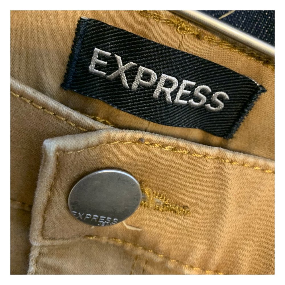 Express Tan Stretch Style Pants - Picture 4 of 5